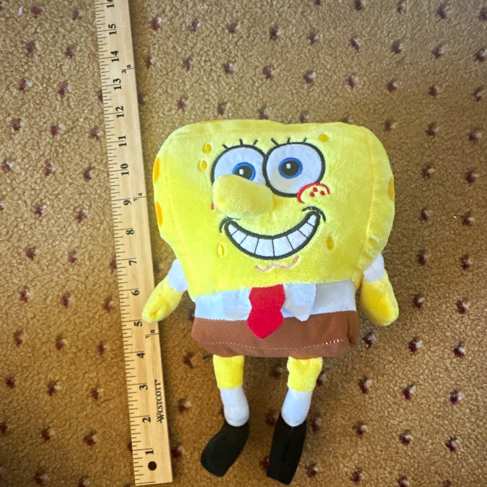SpongeBob SquarePants Plush Character Toy Yellow Small 11 Inch Washable